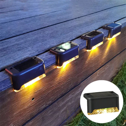 Waterproof Solar Step Lights – Pack of 16 LED Outdoor Pathway & Garden Lights