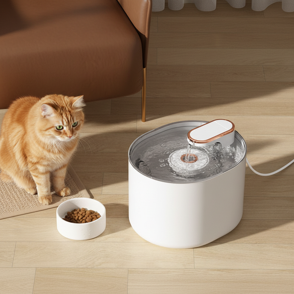 Cat Water Fountain Top Down