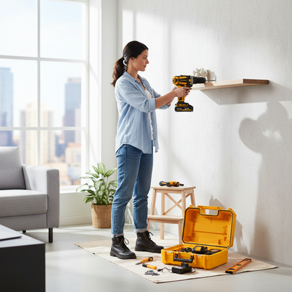 Cordless Drill Woman DIY