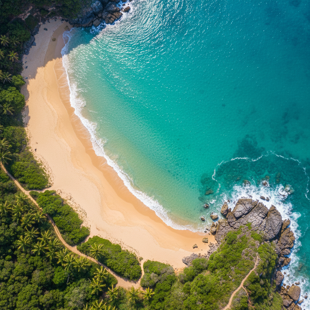 Drone Aerial Coastal View