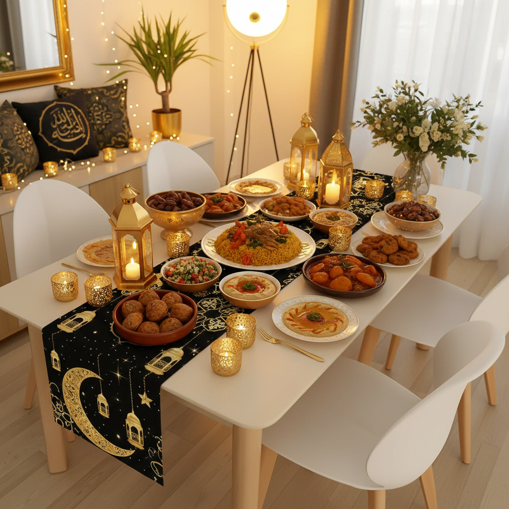 Eid Table Black Gold