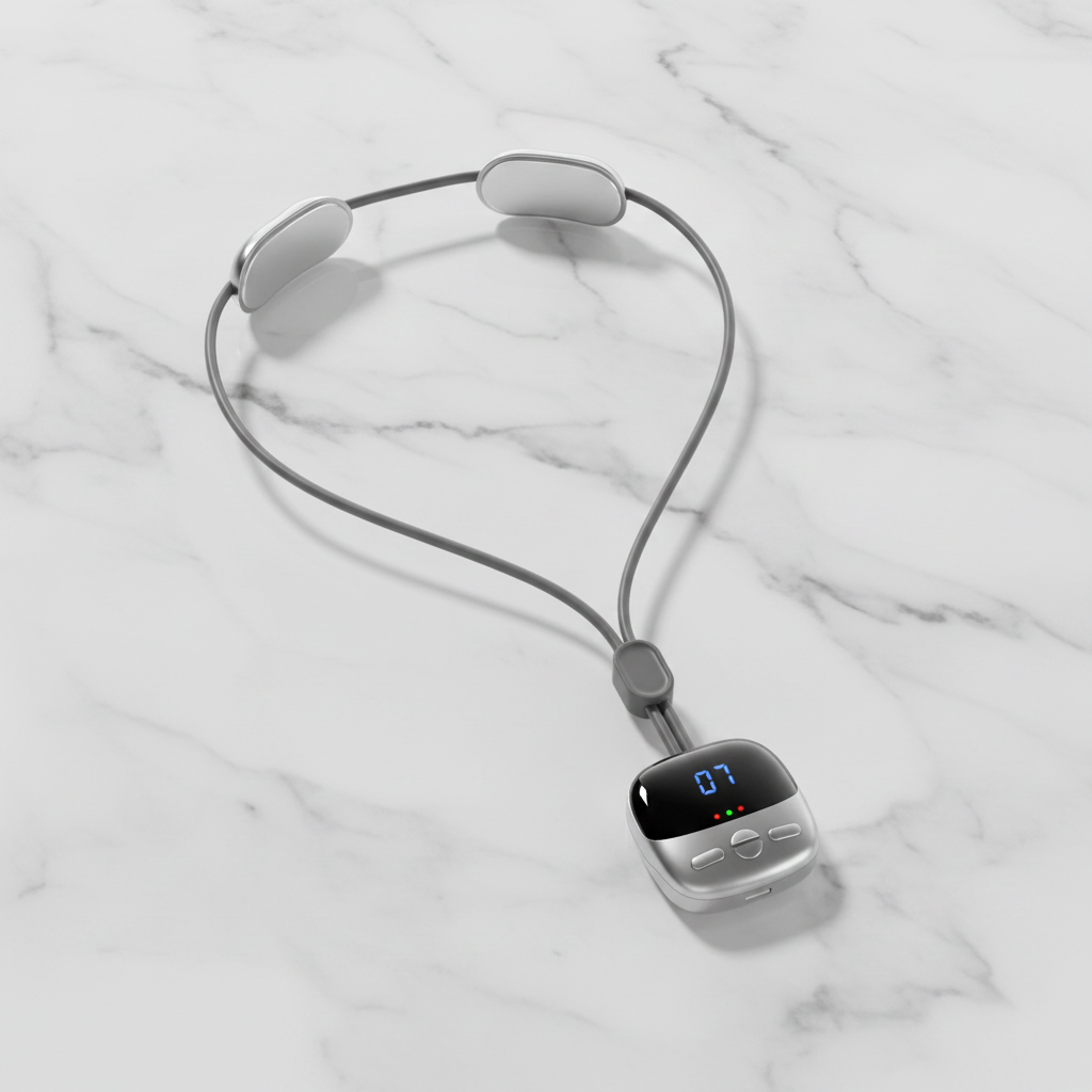 EMS Neck Massager Flat Lay