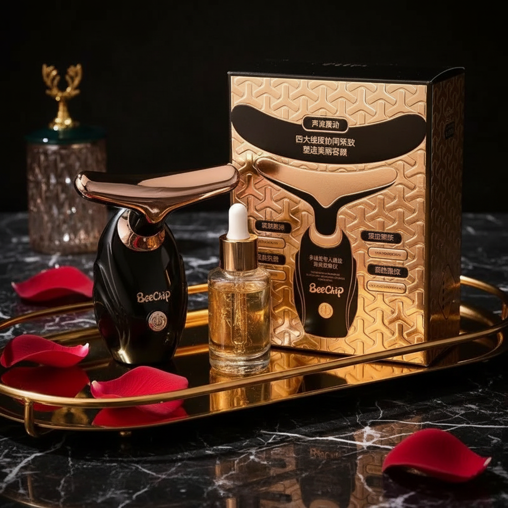 Facial Massager Flat Lay