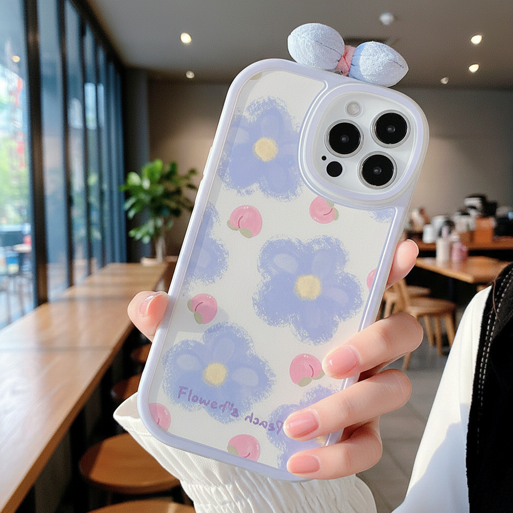 Flower Peach Case Cafe