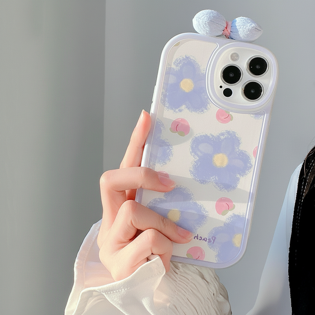 Flower Peach Case Hold