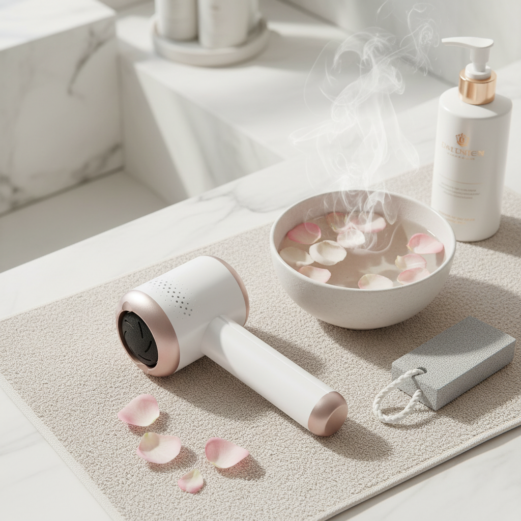 Foot Grinder Spa Setup