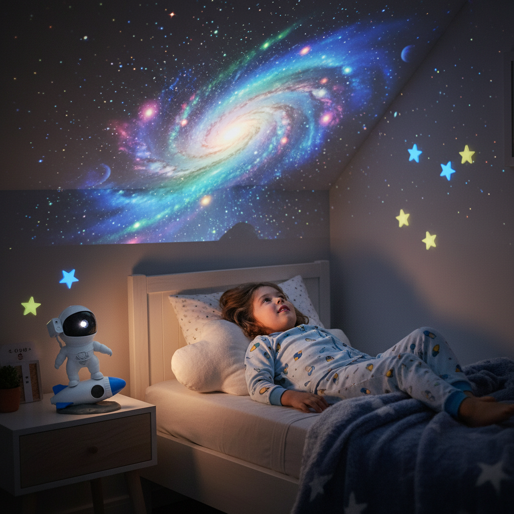 Galaxy Projector Kids Room