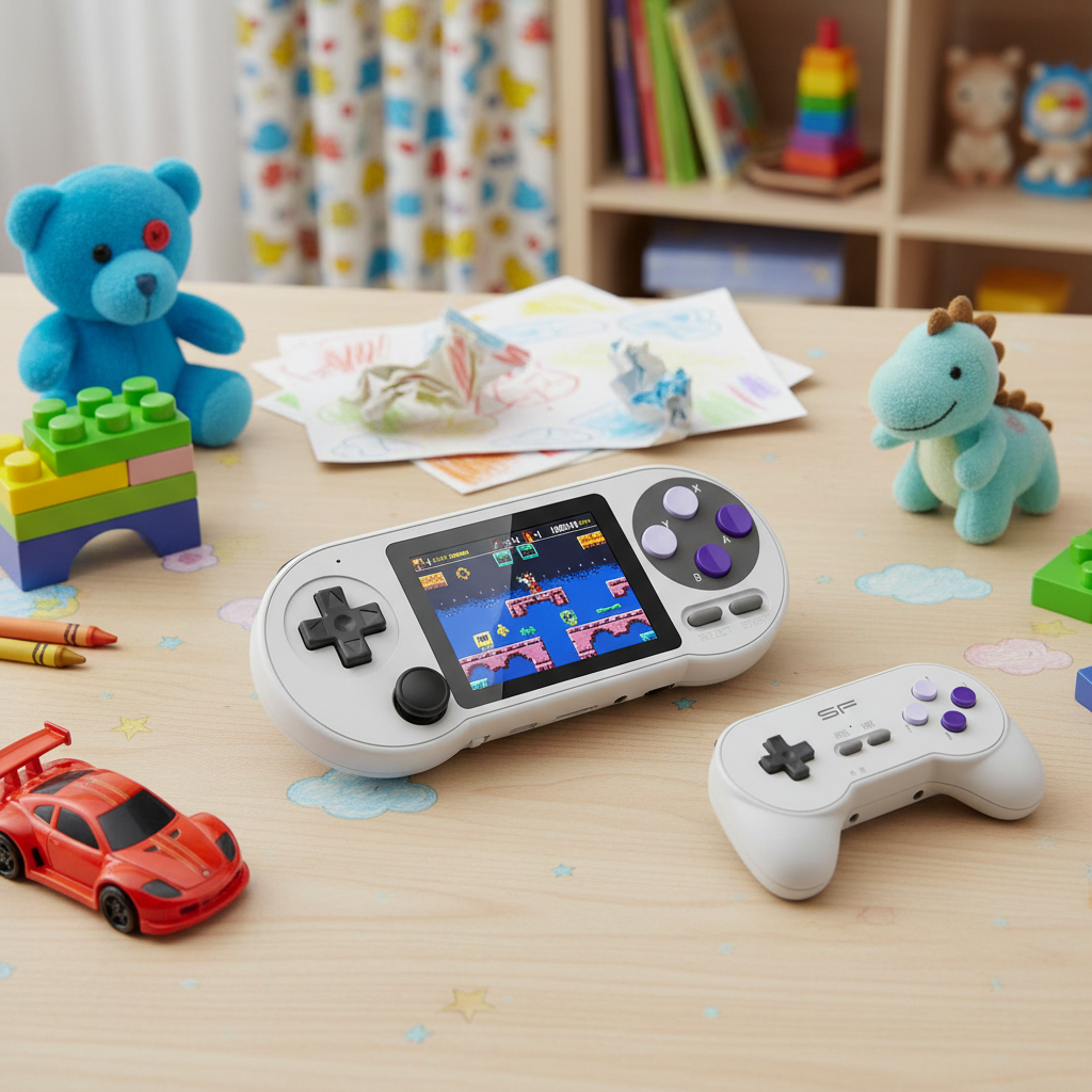 Game Console Flat Lay