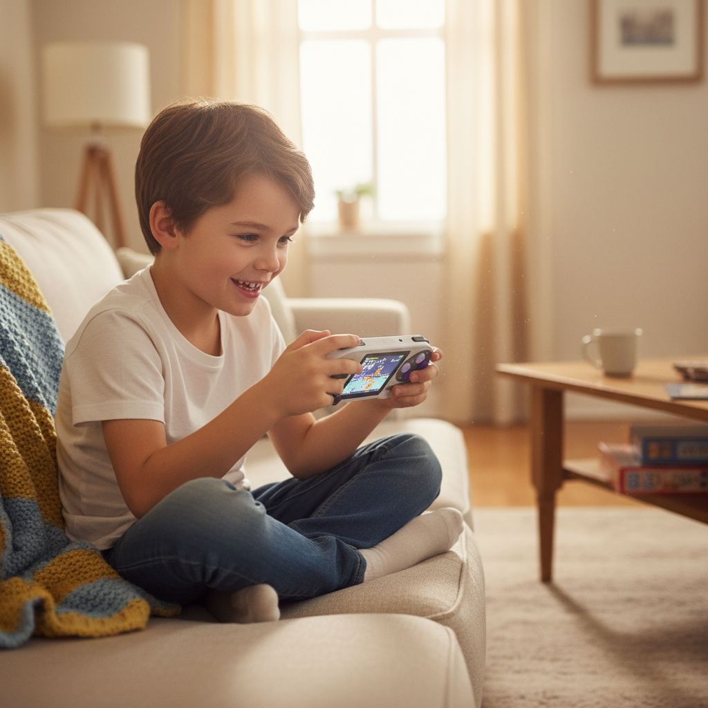 Game Console Kid Playing