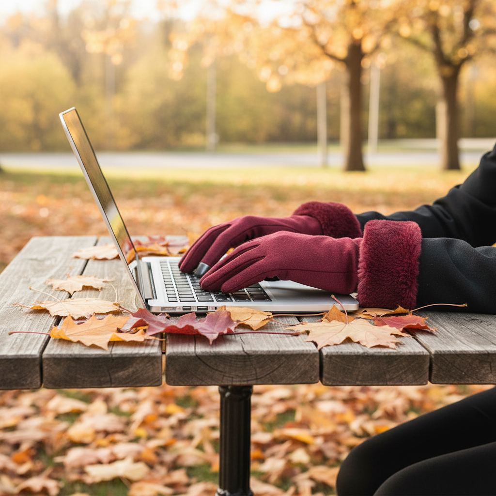 Gloves Laptop