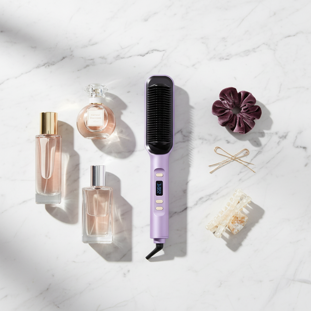 Hair Straightener Flat Lay