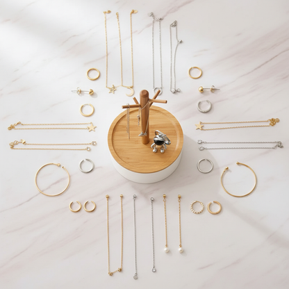 Jewelry Rack Flat Lay