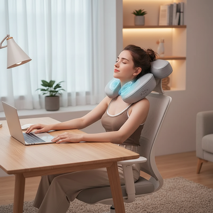 Neck Massager In Use