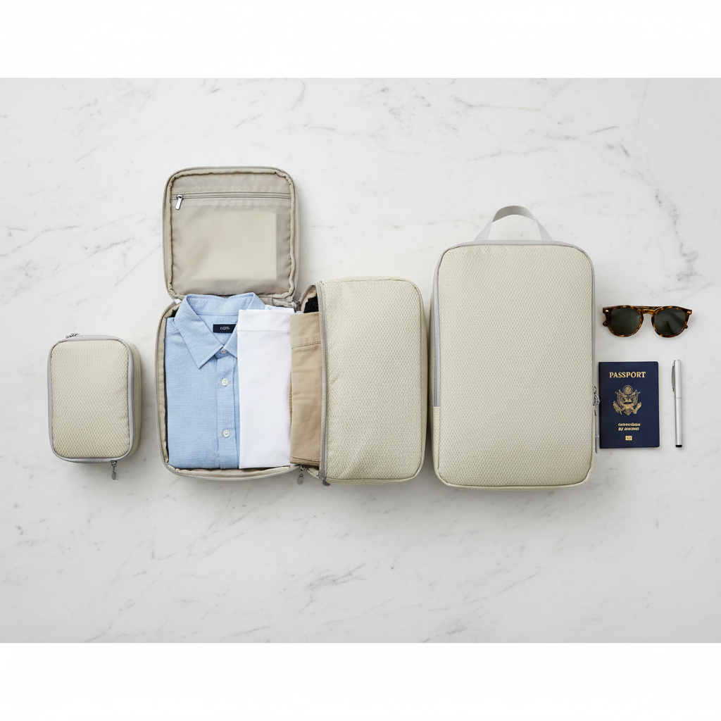 Packing Cubes Flat Lay