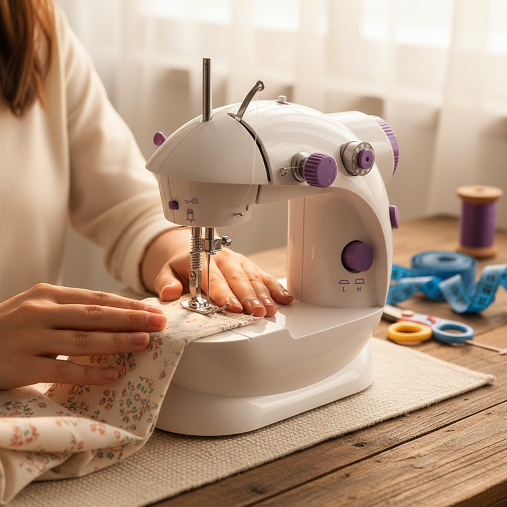 Sewing Machine In Use