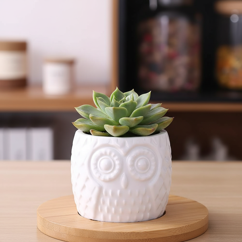 Succulent Pot Close-up