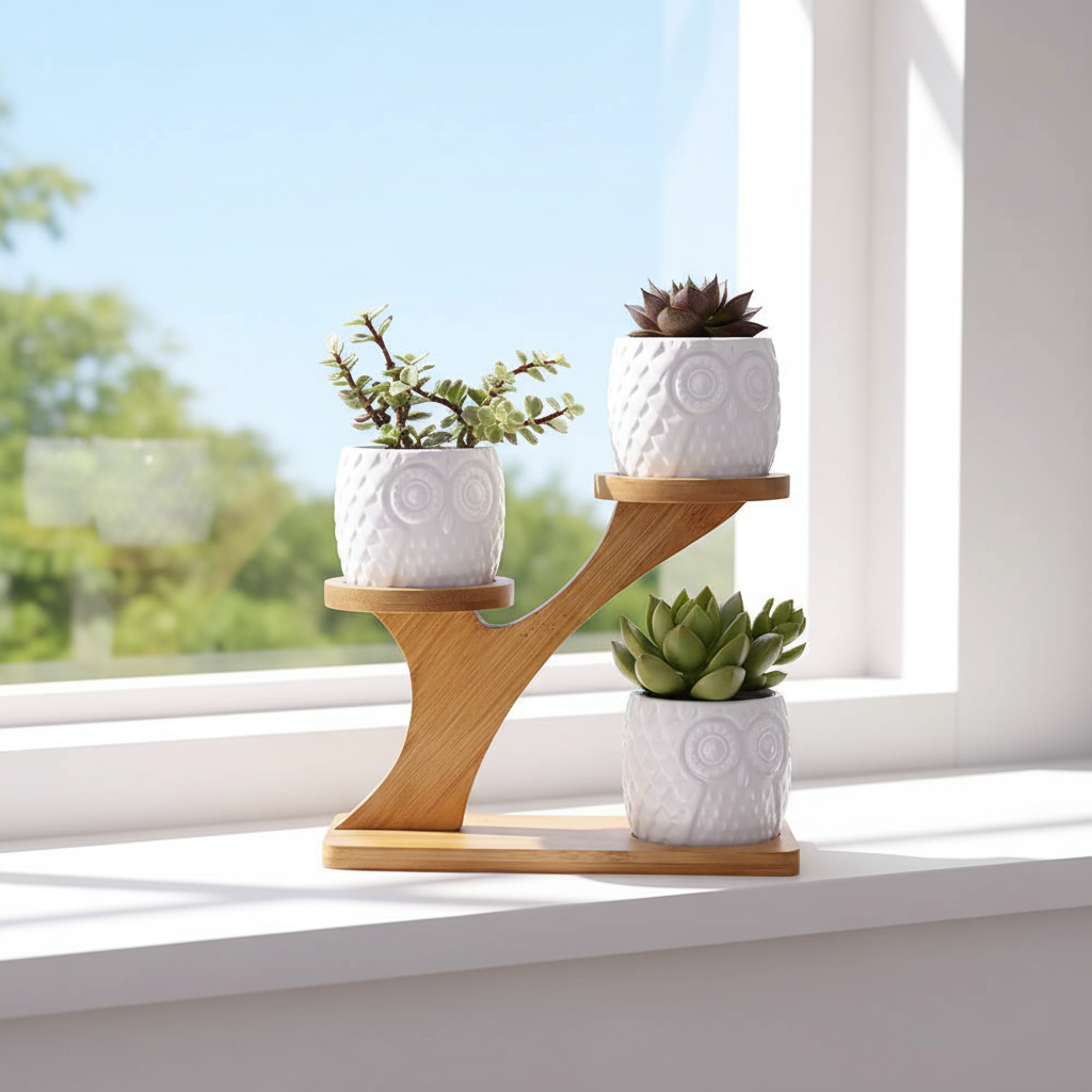Succulent Pots Windowsill