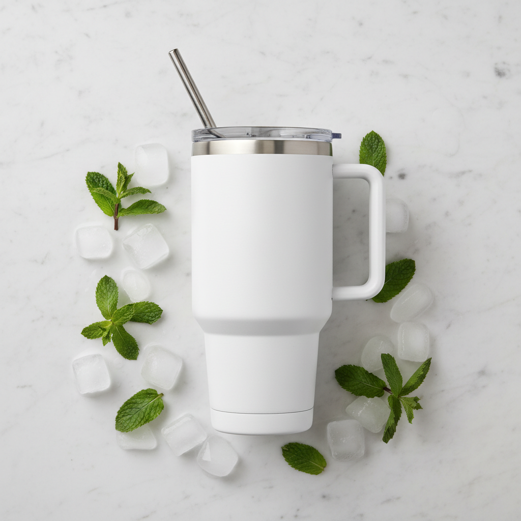 Tumbler Flat Lay