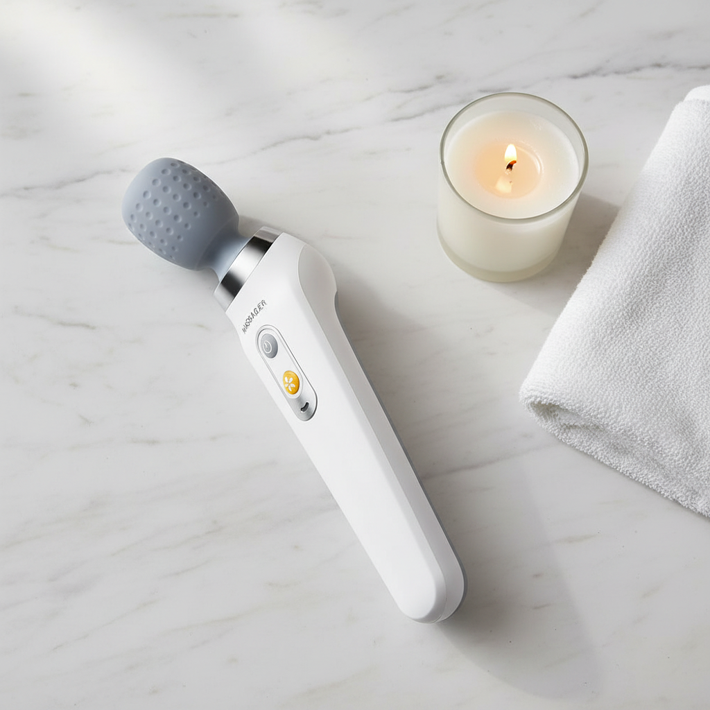 Wand Massager Flat Lay